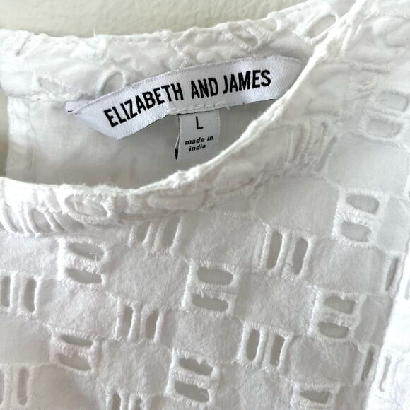 Elizabeth and James White Eyelet Blouse - Picture 4 of 4